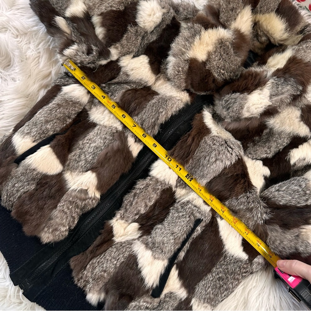 Dino Rico • Vintage Patchwork Rabbit Fur Coat - Picture 7 of 16